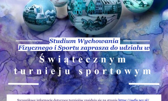 plakat informujący o turnieju sportowym