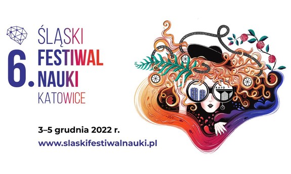 Plakat informacyjny: Śląski Festiwal Nauki, 6 edycja. 