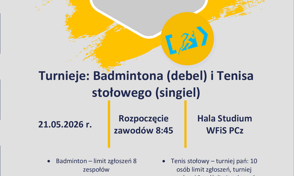 Badminton, Tenis stołowy