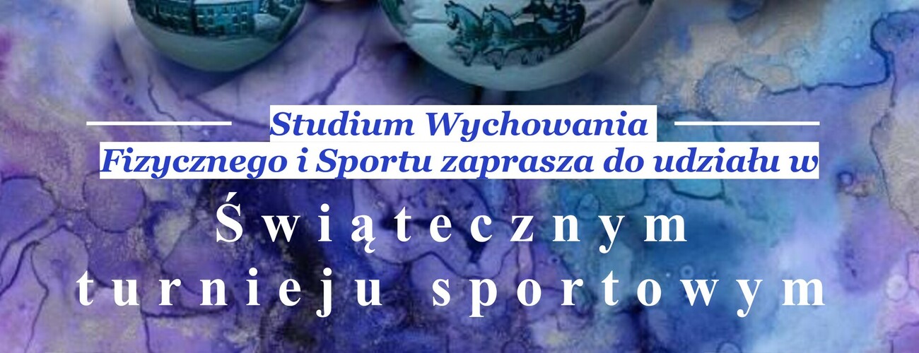 plakat informujący o turnieju sportowym